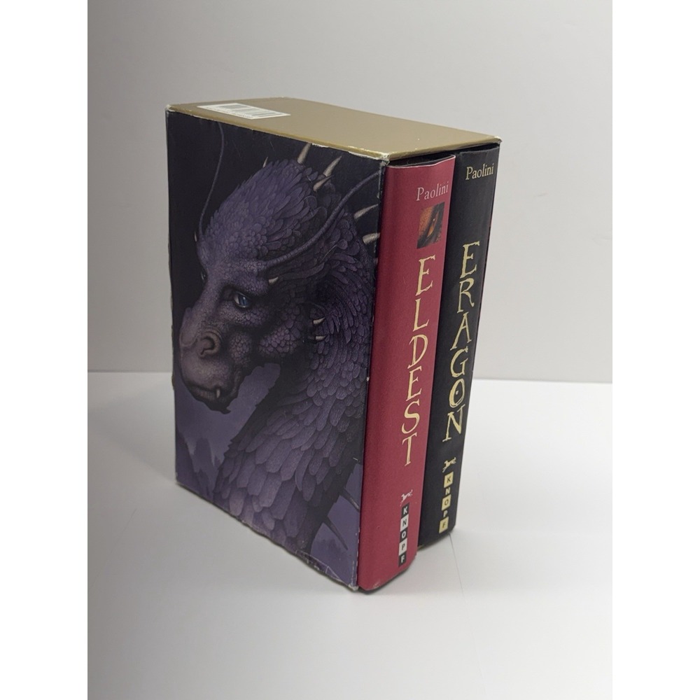 Lot of 2 Eldest 2005 First Edition & Eragon 2003 Christopher Paolini Inheritance